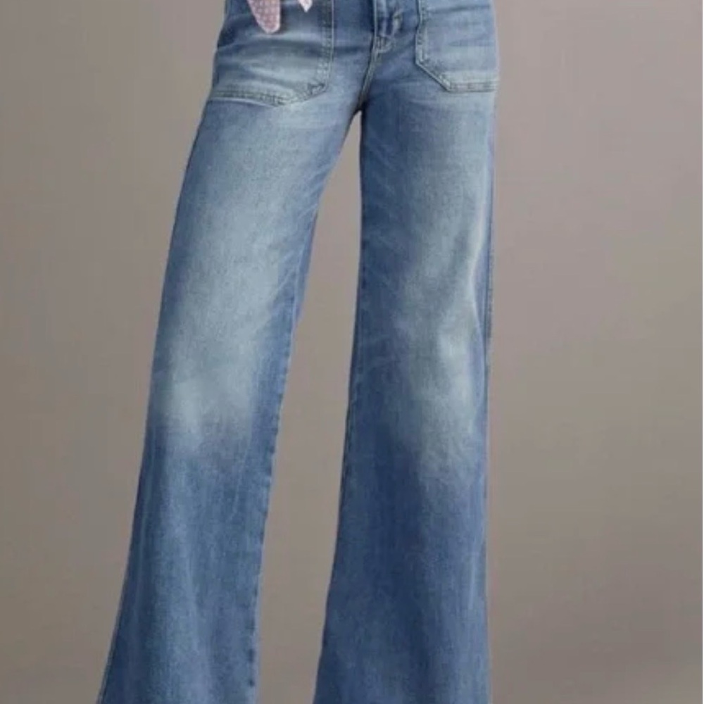 NWT Anthropologie Pilcro The
Carpenter Wide Leg Jeans
Size 28